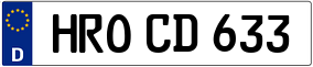 Trailer License Plate